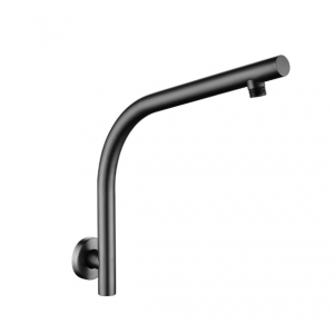 Lucid Gun Metal Round Wall Shower Arm
